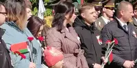 9 мая делегация ГУО "Староборисовская средняя школа Борисовского района" приняла участие в митинге посвященному 80-летию Победы