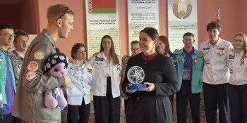 2 февраля 2026 года школу посетили Отряд Зимнего Марша "Сердце Севера" и первый секретарь Борисовского районного комитета ОО "БРСМ"