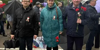 ГУО "Староборисовская средняя школа Борисовского района" приняла участие в церемонии возложения цветов у Мемориального комплекса "Вечный огонь"