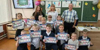 В объективе первоклассники "Будь осторожен у воды" (Беседа с учащимися 1-х классов)