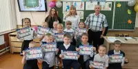 В объективе первоклассники "Будь осторожен у воды" (Беседа с учащимися 1-х классов)
